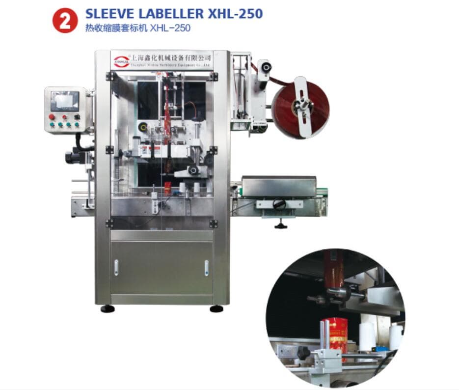 Full_automatic shrink sleeve labeling machine for bottle cup